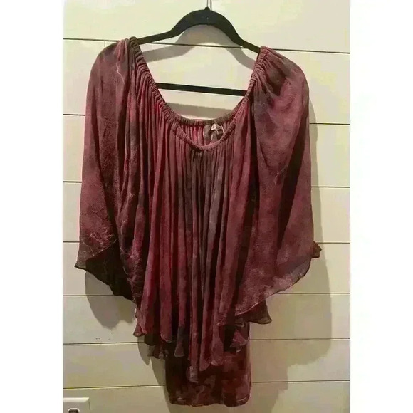 YFB,Young Fabulous and Broke Silk&Modal Tie-Dyed Draped Mini, S - Picture 3 of 8